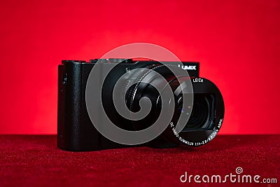 a brand new Panasonic Lumix DMC-LX10 camera Editorial Stock Photo