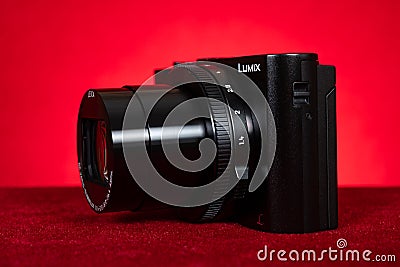 a brand new Panasonic Lumix DMC-LX10 camera Editorial Stock Photo