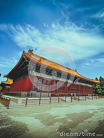 Zhongshan Hall in Beijing Stock Photo
