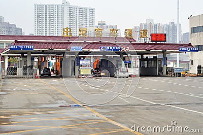 Zhuhai Gongbei port Editorial Stock Photo