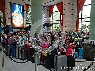 Zhuhai Hengqin Chimelong Penguin Hotel Lobby Penguins Circus Theme Park Editorial Stock Photo