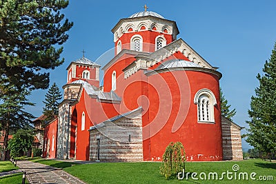 Zica monastery Stock Photo