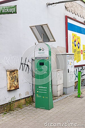 Rent bike station Editorial Stock Photo