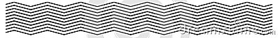 Zig-zag, criss-cross serrated lines element. Pointy, jagged, and jaggy stripes Vector Illustration