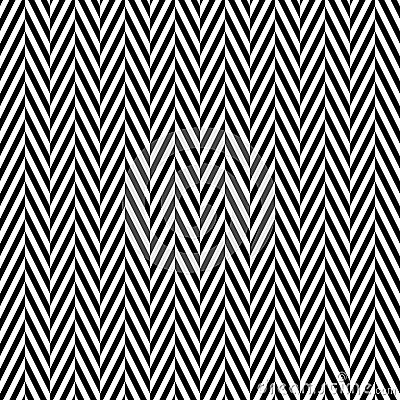 Zigzag chevron seamless pattern background. Alternate black and whitce color. Vector illustration Vector Illustration