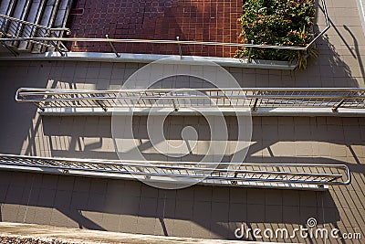 Wheelchair access to municipal city building Stock Photo