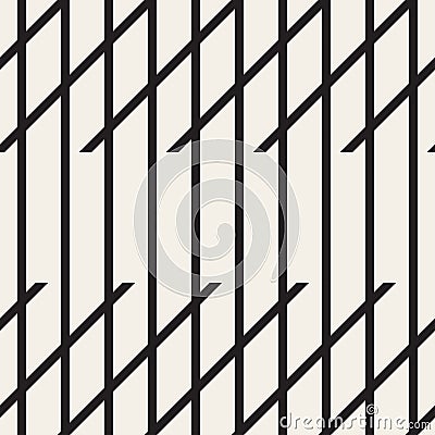 Zigzag lines geometric seamless pattern. Vector Illustration