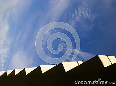 ZigZag of modern house Stock Photo