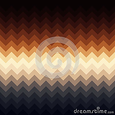 Zigzag pattern chevron design background, continuity drawing Cartoon Illustration