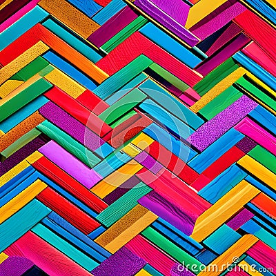 269 Zigzag Pattern: A dynamic and eye-catching background featuring a zigzag pattern in contrasting and vibrant colors that crea Stock Photo