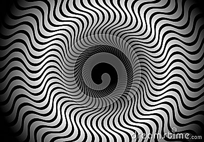 Zigzag Psychedelic Background Vector Illustration