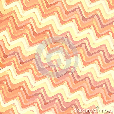 Zigzag striped background colorful in warm colors Vector Illustration