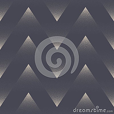 Zigzag Striped Dynamic Seamless Pattern Vector Dot Work Abstract Background Vector Illustration