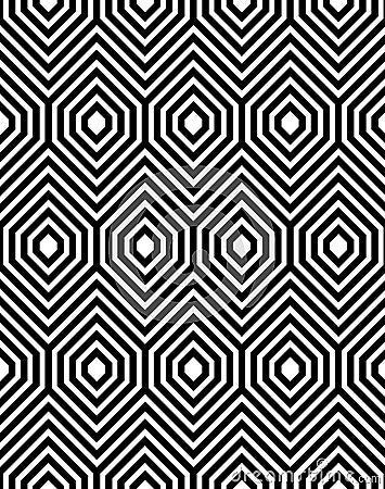 ZigZag Vector Seamless Pattern Vector Illustration