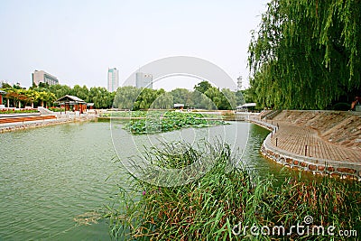 Zhengzhou Zijing Mountain Park Stock Photo