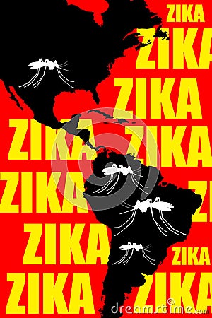 Zika Americas Stock Photo