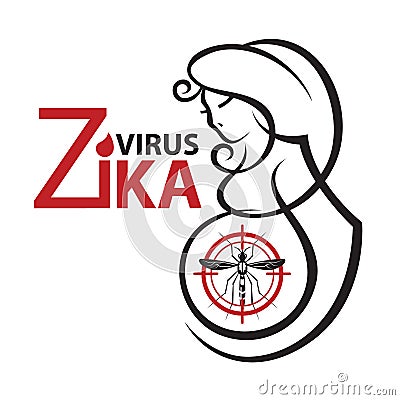 Zika virus alert Vector Illustration