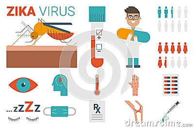 Zika virus concept Vector Illustration