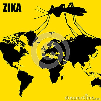 Zika virus threat Stock Photo