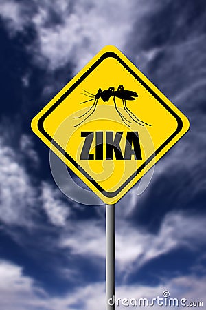 Zika warning Stock Photo