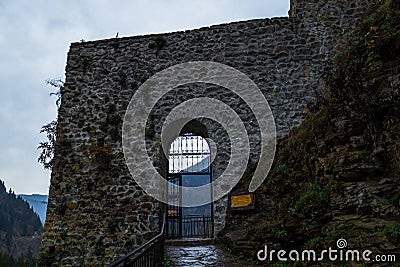 Zilkale Castle Rize Turkey Stones Gate Entrance Stock Photo