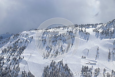 Zillertal ski resort in Tyrol, Austria Stock Photo