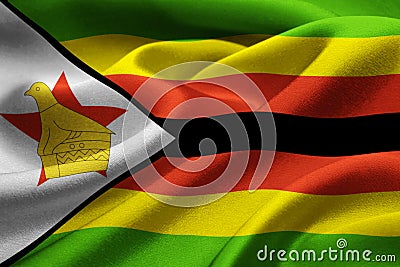 Zimbabwe flag Stock Photo