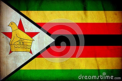 Zimbabwe grunge flag Stock Photo