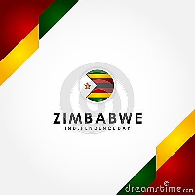 Zimbabwe Independence Day Vector Design For Banner or Background Vector Illustration