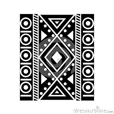 Zimbabwe pattern icon illustration Cartoon Illustration