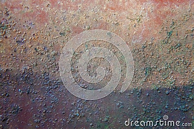 Zinc, close up of wall or fence made of rusty galvanized iron Stock Photo