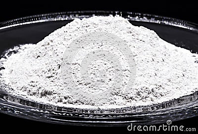 zinc stearate, used in the plastics, rubber, lubricant, release agent, crumbling agent, acid remover and processing aid in Stock Photo
