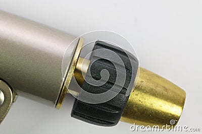 Zink Garden Hose Nozzle Stock Photo