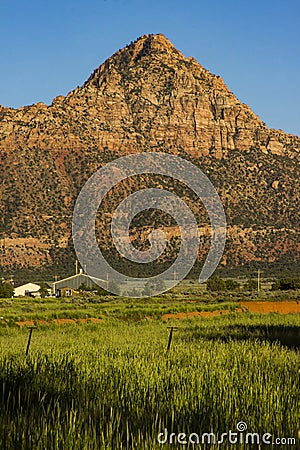 Zion Butte Stock Photo