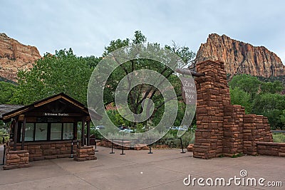 Zion National Park in Utah Editorial Stock Photo