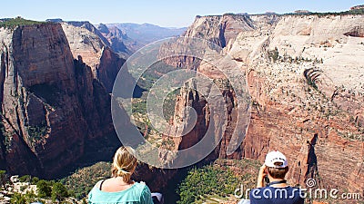 Zion National Park View Editorial Stock Photo