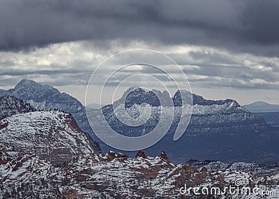 Zion Winter Stock Photo