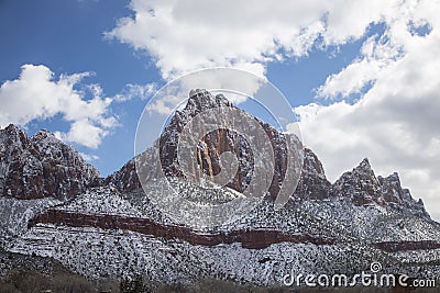 Zion Winter Stock Photo