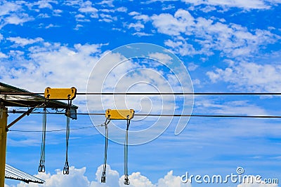 Zip line Stock Photo