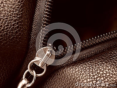 Zipper fragment Stock Photo