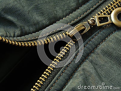 Zipper fragment Stock Photo