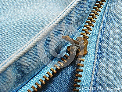 Zipper fragment Stock Photo