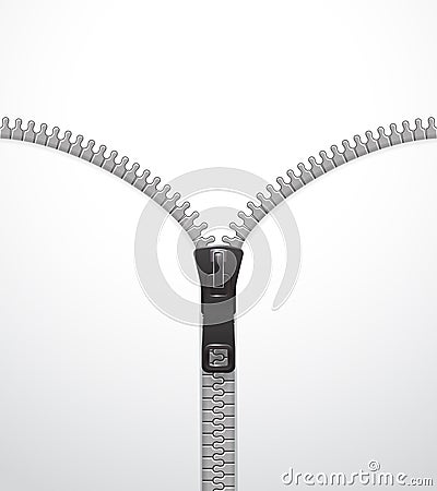 Zipper vector template Vector Illustration