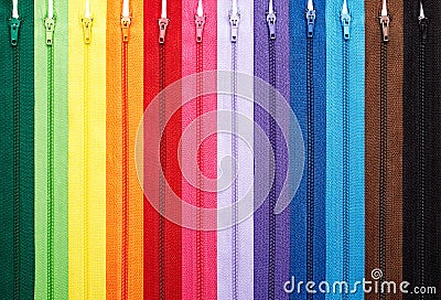 Zippers Stock Photo