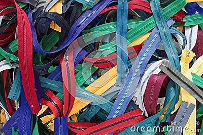 Zippers Stock Photo