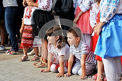 `Ziua Iei ` - International Day of the Romanian Blouse at Constanta Editorial Stock Photo