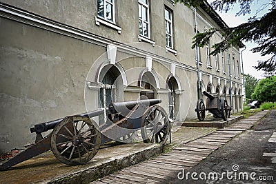 Cannons near Zlatoust Gun Factory Stock Photo
