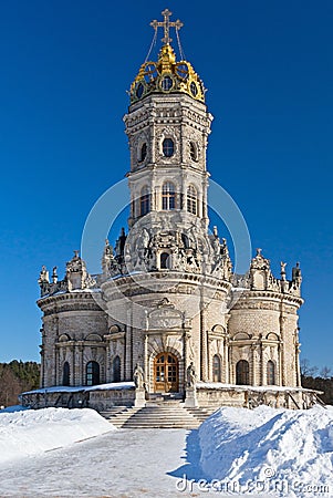 Znamensky church in Dubrovitsy Stock Photo