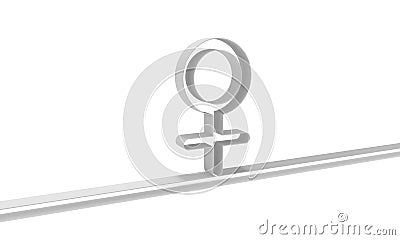 Zodiac and astrology symbol of the Venus planet Stock Photo