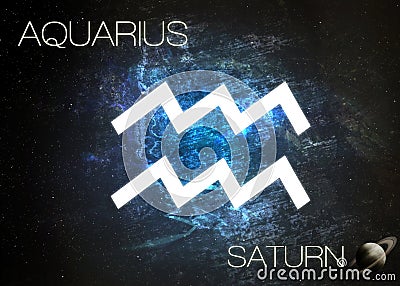 Zodiac sign - Aquarius Stock Photo